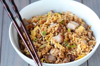 Easy Rice Cooker Pork Fried Rice