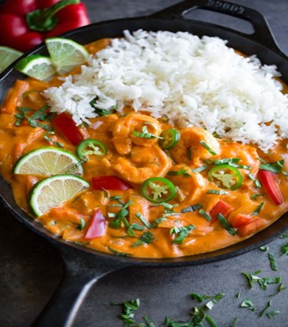 Thai Red Curry Shrimp